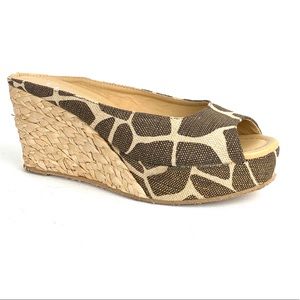 CL Chinese Laundry animal print wedges